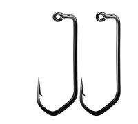 Aqxypas Hameçons de gabarit à 90 degrés, hameçon de pêche à tête plombée à Tige Longue, 25 à 100 pièces(Size 7-0 Gap 21.4mm,25 Pcs)