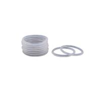 Aqxypas Joint torique en silicone/VMQ blanc, épaisseur 3,5 mm, diamètre extérieur 52/55/60/65/70/75/80/85/90/95/100 mm, joint d'étanchéité en caoutchouc, joint d'étanchéité sanitaire(70x63x3.5mm,3 pie