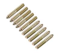Aqxypas Lot de 10 boulons à double tête M8 M6, filetage autotaraudeur, acier au carbone, double extrémité 30 mm, 40 mm, 50 mm, 60 mm for meubles(M6x40mm)