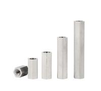 Aqxypas Lot de 5 entretoises hexagonales en acier inoxydable M6 304 for tige longue et écrou hexagonal(50mm)
