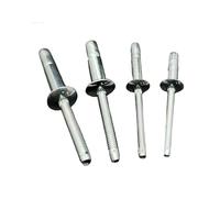 Aqxypas Rivets aveugles structurels Haute résistance, en Acier au Carbone, tête dôme, 4.8x10, 4.8x14, 6.4x14, 6.4x20, 9.6x21mm, 30/50 pièces(50pcs,4.8X10mm)