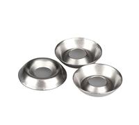 Aqxypas Rondelle conique en acier inoxydable M3 M4 M5 M6 304, rondelle Concave-convexe fraisée, rondelle décorative à cône creux(M4x13x2.5,100pcs)