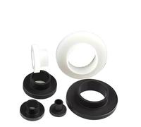 Aqxypas Rondelle en Nylon en Forme de T M2M3M4M5M6M8-M16, Joint de Transistor, Isolation, entretoise, rainure, Bague, Protection de Filetage de vis(White,M6 TO-608-100pcs)