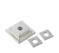 Aqxypas Rondelle plate carrée M3 M4 M5 M6 M8 M10 M12 M14 M16 304 rondelle plate carrée en acier inoxydable(5x12x1-20Pcs)