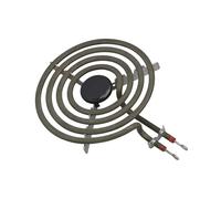 AQXYQAZZ 1500 W 230 V 6" Gamme 304 Plaque de cuisson en acier inoxydable Brûleur de surface de rechange 4 anneaux Tube de chauffage en forme de bobine de crêpe avec trépied(anneau à 4 bobines)