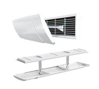 AQXYUULL Pare-brise de climatisation centrale, grille de sortie d'air Anti-soufflage Direct, déflecteur intégré, plaque de vent de climatiseur universelle (Color : 1PC side 40cm)