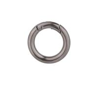 AQXYWAZQ 5 pièces en Alliage de Zinc plaqué Porte Ressort Joint torique Boucles Clips Mousqueton Sacs à Main Rond Poussoir déclencheur Mousqueton(Black,25mm)