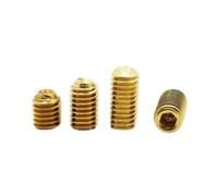 AQXYWAZQ Lot de 2 à 10 vis sans tête à Six pans Creux en Laiton M2 M2.5 M3 M4 M5 M6 M8 M10 DIN916(4mm)