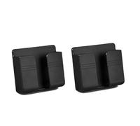 AQXYWAZQ Lot de 2 Supports de Rangement muraux créatifs for téléphone, Support de Chargement, Crochet for perceuse, boîtier de télécommande(2pcs Black)
