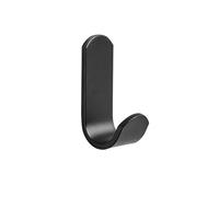 AQXYWAZQ Lot de 3 ou 5 Crochets adhésifs Robustes, sans perçage, ne laissent Aucune Trace. Parfaits for Suspendre des vêtements dans la Cuisine ou la Salle de Bain.(Black,3pcs)