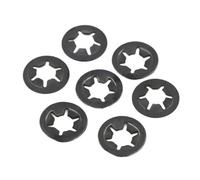 AQXYWAZQ Rondelle de Fixation à enfoncer Star Lock M2 M2.5 M3 M4 M5 M6 M8 M10 M12(M6 50pcs)