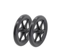 AQXYWAZQ Roues de 8 Pouces, Lisses, Flexibles et Robustes, roulettes Avant for Fauteuil Roulant, pneus Pleins, pièces de Rechange for Fauteuil Roulant(Black 2PCS)