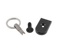 AQXYWAZQ Vis de Selle de Moto for Sportster, Wide Glide, Street Bob, Softail, Dyna Touring, Filetage 1/4"-20, avec Anneau antivol(Black C)