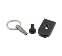 AQXYWAZQ Vis de Selle de Moto for Sportster, Wide Glide, Street Bob, Softail, Dyna Touring, Filetage 1/4"-20, avec Anneau antivol(Black D)