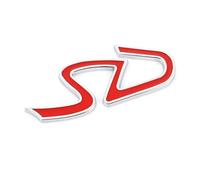 AQXYWQLL Badge 3D en métal avec Logo SD SD, Autocollant de Coffre de Voiture Compatible avec Copper S R55 R56 R60 R61 Clubman F55 F56 F60 Countryman(Color:for SD Sticker)