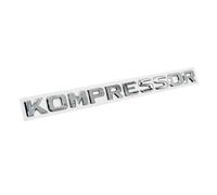 AQXYWQLL Badge Logo Kompressor en Plastique chromé, Autocollant 3D, Compatible avec SLK CLK ML GL ABCES L55 SLK200 C180 CLC200