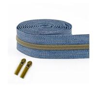 AQXYWQLL Bandes et curseurs de fermeture éclair en Nylon, 2/3/4/5/10M, 5#, for sac, bobine de fermeture éclair au mètre, Kit de réparation de tête de fermeture éclair, accessoires de couture, bricola