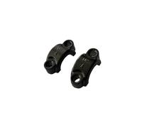 AQXYWQLL Support de Miroir à Levier Universel, 7/8 ", 22mm, Frein/Embrayage, maître-Cylindre, Support de Serrage, Couvercle de Fixation, siège, boulons M10, Support de Base(Black 2)