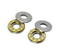 AQXYWQOL 2/10 pièces butée à billes F8-22M 7 f8 22 m 11 billes 8 * 22 * 7mm diamètre intérieur 8mm plan planaire Miniature roulements à billes axiaux(10Pcs)