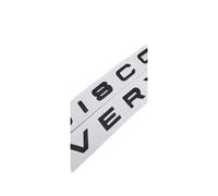 AQXYWQOL 3D ABS Discovery Logo Lettres Voiture Capot Avant Grille de Calandre Badge de Coffre Compatible avec 4 Emblème Autocollant Accessoires Couleur constante, ne se fanent Pas, ne blessent p(Matt