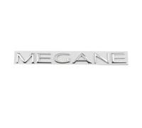 AQXYWQOL Autocollant 3D en métal for coffre arrière de voiture avec lettres et mots logo insigne compatible avec Megane 1 2 3 4 MK1 MK2 MK3 MK4 RS Accessoires Couleur constante, ne se fanent pas, ne b
