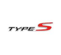 AQXYWQOL Autocollants d'insigne d'emblème automatique de calandre avant de voiture en métal 3D compatibles avec le logo de sport de type R Racing Type S Civic Accord Crv Hrv CITY CRIDER Couleur consta