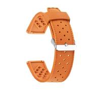 AQXYWQOL BRACELET DE MONTRE EN CAOUTCHOUC FKM DE STYLE TROPICAL CLASSIQUE Bracelet de montre 20 mm 22 mm Compatible avec la montre Bracelet de montre de remplacement Ceinture(Orange,22mm)