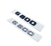 AQXYWQOL Emblème 3D ABS noir argent lettres G800 800 BITURBO compatible avec le garde-boue de voiture G coffre arrière W464 logo autocollant Couleur constante, ne se fanent pas, ne blessent p(G800,Mat