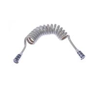 AQXYWUIO Buse de douche à ressort 1.5M/2M, tuyau d'arrosage, tuyaux souples, Tube télescopique Flexible, tuyau de pulvérisation de Bidet de toilette(Color:Grey2m)