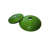 Aqxyxsw 3 pièces/ensemble 4 pouces 100MM disque convexe Flexible diamant tampon de polissage convexe for évier en pierre fangzi (Size : Mix 3 grits)