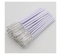 Aqxyxsw 500 pièces Nylon cils Mascara baguettes applicateur brosses for Extension de cils jetable maquillage brosse outils accessoires lingli(Color:Violet)