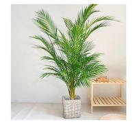 Aqxyxsw Grande Branche de Fausses Plantes de Palmier artificielles de 120cm, Feuilles de Palmier au Toucher réel, Branches de Plantes Tropicales for la décoration intérieure du Bureau et de la Maison