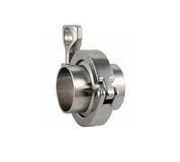 Aqxyxsw GUYTRM Bride sanitaire for Tuyau soudé, Virole de soudage, Collier de Serrage, Joint en Silicone, Acier Inoxydable SUS 304 lingli(PTFE Gasket,63mm-K77.5Clamp)
