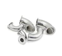Aqxyxsw GUYTRM Coude à 90 degrés à Trois Clips en Acier Inoxydable SS304 316L, diamètre extérieur 3/4" 1" 2" 4" 19/25/38/51/108, Virole sanitaire 50,5 64 77,5 119 mm lingli(89mm Ferrule 106,SS304)