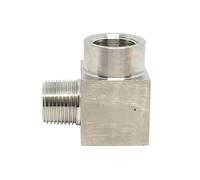 Aqxyxsw GUYTRM Raccord coudé à 90 degrés Femelle/mâle 1/8", 1/4", 3/8", 1/2", 3/4", 1 NPT, raccord de Tuyau en Acier Inoxydable 304 for Eau et gaz lingli(Female to Male,NPT_3/4")