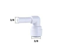 Aqxyxsw GUYTRM Raccord coudé à 90 degrés, Filetage mâle Femelle 1/4" 3/8", raccord Rapide for Filtre d'aquarium, pièces d'osmose Inverse lingli(8)