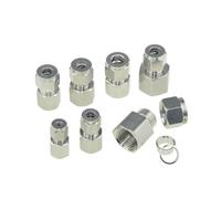 Aqxyxsw GUYTRM Raccord de Compression for Tube en Acier Inoxydable 304, Embout 1/8, 1/4, 3/8, 1/2 NPT, Filetage PT, 6, 8, 10, 12 mm lingli(PCF-BSPP,3MM OD Tube_1I4 Thread)