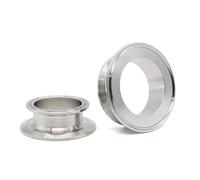 Aqxyxsw GUYTRM Raccord de Tuyau sanitaire for Brassage Maison, Bride SS304, Embout réducteur à Trois Brides, 1,5", 2", 2, 3", 4", Virole 50, 64", 77, 91", 119 mm lingli(2 inch x 4 inch,2 PCS_SS304)