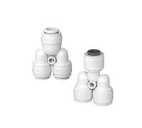 Aqxyxsw GUYTRM Raccord d'eau mâle Femelle à Connexion Rapide 1/4 3/8, connecteur de Tuyau for Filtre à Eau, pièces for Osmose Inverse lingli(JSQMK045,50 pcs)