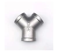Aqxyxsw GUYTRM Raccord en Y en Acier Inoxydable 304, Filetage Interne, T incliné à 45 degrés, Filetage Interne, Trois Voies, Interface Trois Voies, tuyaux Un Tiers lingli(Y-F,3/4")