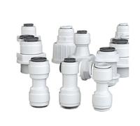 Aqxyxsw GUYTRM Raccord Rapide Droit for Tuyau d'arrosage 1/4" et Filetage mâle/Femelle 3/8" for Filtre à Eau et Osmose Inverse lingli(1)