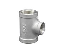 Aqxyxsw GUYTRM Raccord réducteur à Trois Voies en Acier Inoxydable 304, Filetage Femelle 1/8", 1/4", 3/8", 1/2", 3/4", 1", 1-1/4", 1-1/2" lingli(NO3)