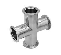 Aqxyxsw GUYTRM Raccord réducteur de Tuyau à 4 Voies en Acier Inoxydable 304 KF16 KF25 KF40 KF50 lingli(KF50-KF16)