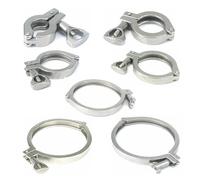 Aqxyxsw GUYTRM Raccord sanitaire Tri Clamp moulé en Acier Inoxydable 304, diamètre extérieur 25,4/34/40/50/5/64/77,5/91/106/119/233 mm, for Produits laitiers et brasseries. lingli(106mm (3.5 in. TC))