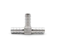 Aqxyxsw GUYTRM Raccords de tuyauterie en Acier Inoxydable 304, Type TLY, Croix à Trois Voies, 6 mm, 8, 10, 12, 13 mm-25, raccord Tuyau cannelé lingli(T Type,20mm)