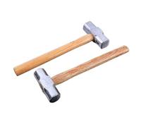 Aqxyxsw Marteau de forgeron à manche en bois robuste 1 pièce Marteau octogonal en acier forgé Tête carrée Gros marteau Marteau de maçonnerie 4LB 6LB 8LB fangzi(4p)