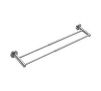 Aqxyxsw Porte-Serviettes Moderne en Acier Inoxydable, Support Mural à Longueur réglable, for Salle de Bain, Cuisine, Cintre Durable for Salle de Bain, Double Tige fangzi (Color : B)