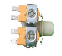 AQXYYWEI Électrovanne d'entrée d'eau en plastique Électrovanne d'entrée d'eau de machine à laver Électrovanne d'entrée d'eau 2 voies AC220V/AC100V / DC12V / DC24V(DC12V)