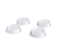 AQXYYWEI Lot de 4 supports ronds antichocs for machine à laver, transparents, auto-adhésifs, antidérapants, accessoires for appareils ménagers