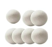 AQXYYWEI Lot de 6 boules de séchage en laine réutilisables for machine à laver, 7 cm, for adoucir la lessive